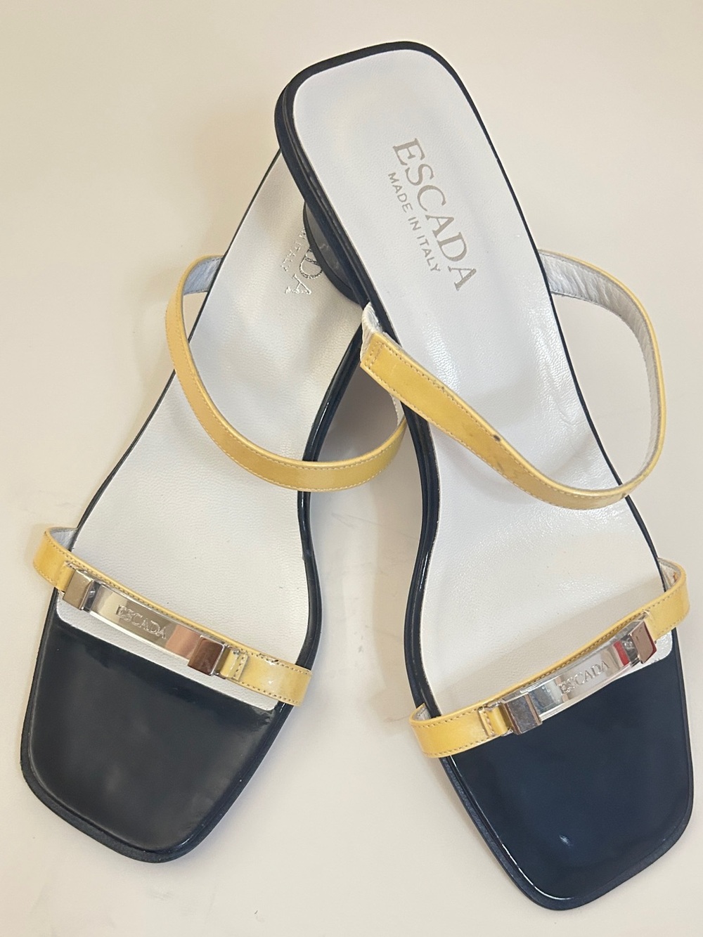 Vintage Escada sandals size 9 B Made in Italy.